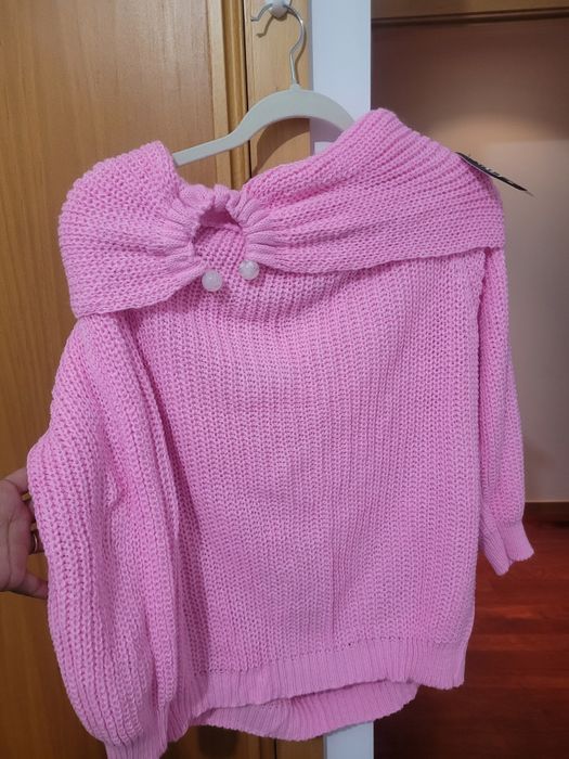 Camisola rosa com laço | ITALYMODA |