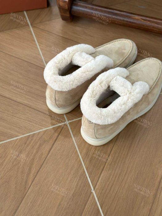 Под заказ жеские лоферы Loro Piana натуральній мех Лоро Пиано замш