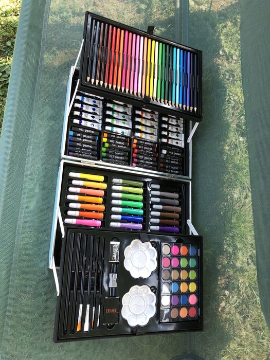 набір для творчості малювання фарби 145шт набор для рисования Єдиноріг