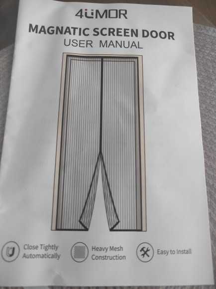 magnetyczna moskitiera 130x230 czarna