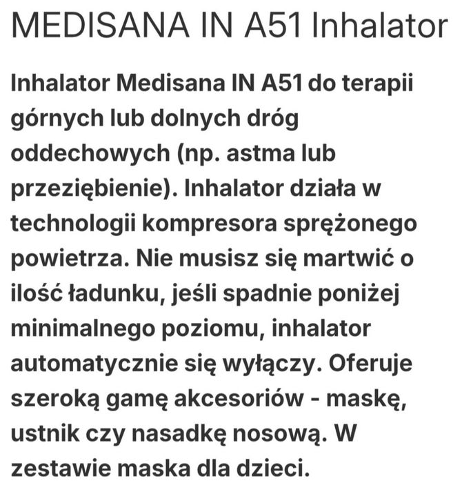 Inhalator Medisana
