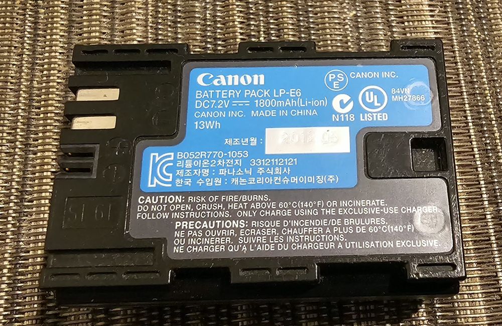 Bateria canon LP _E6