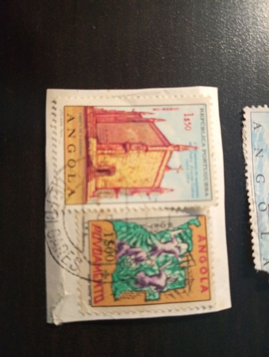 3 selos antigos Angola 1965 ; 1968 ; 1970
