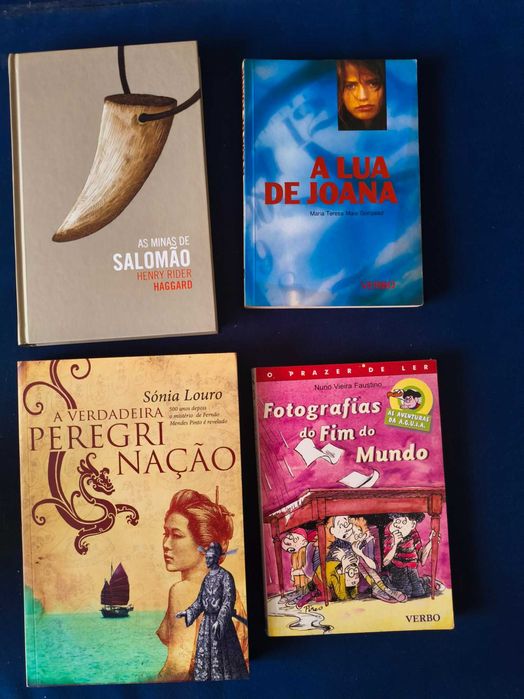 Lote 4 Livros Ficção Histórica Aventuras e Bestsellers Juvenis