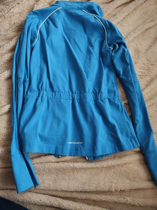 Niebieska bluza sportowa damskana rower, do biegania xs