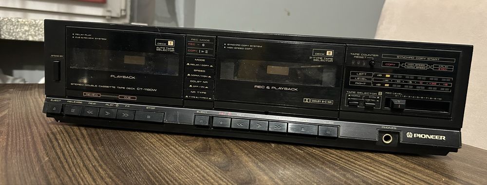 Odtwarzacz dwukasetowy Pioneer CT-1180W