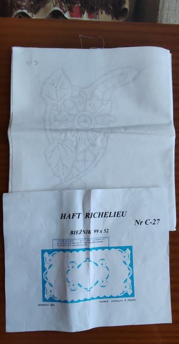 Serwetki do haftu richelieu