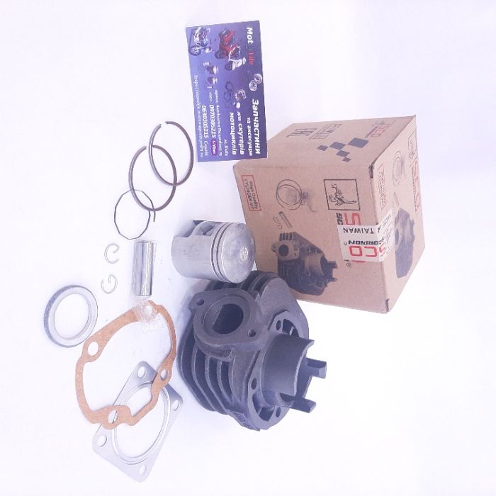 Поршнева Циліндр ЦПГ на скутер 2т Suzuki AD, Let's/SEPIA, 50-65сс(куб)