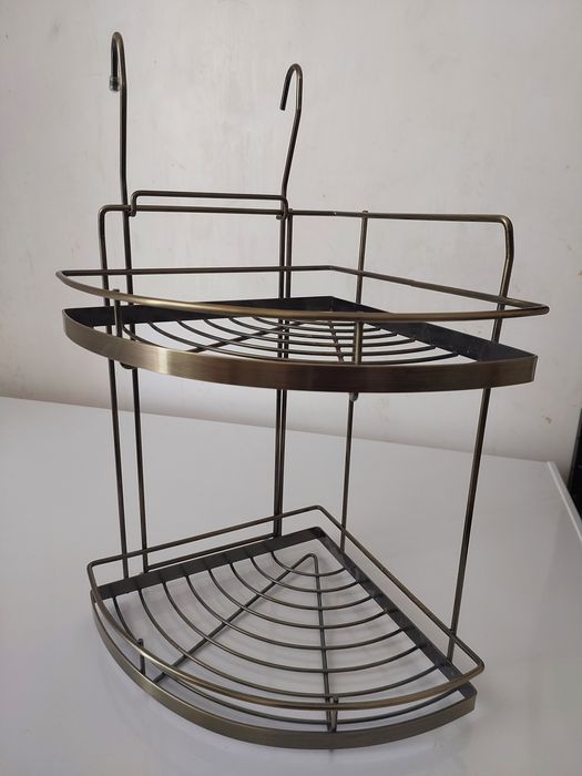 Полка на рейлінг кутова бронза