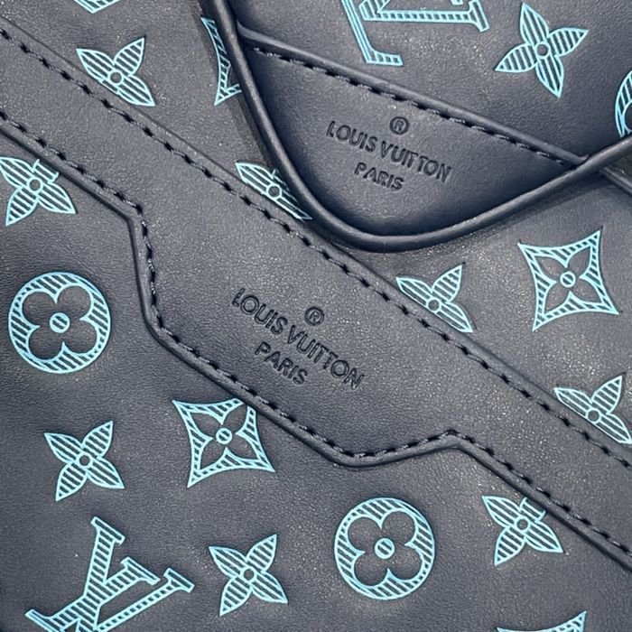 LOUIS VUITTON TRIO 3в1 3v1 messenger сумка мужская кожаная синяя