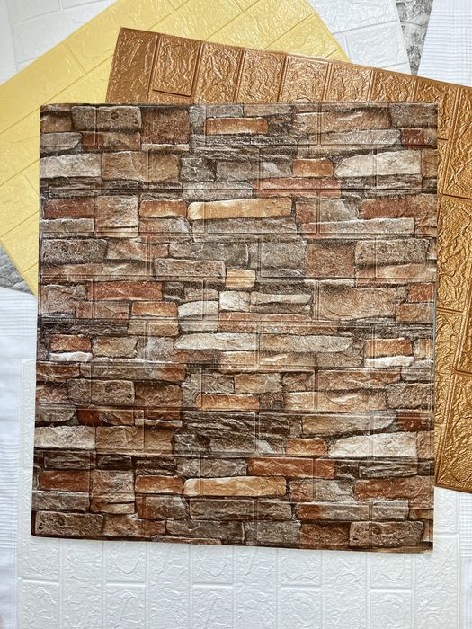 Акція! Мармур цегла 3д панелі самоклеючі, 3D панели самоклейки мрамор