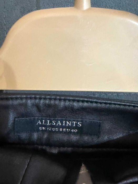 Спідниця ALLSAINTS еко шкіра чорна