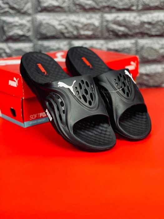 Шлепанцы мужские 693 грн  Шлепки Puma мужские Dark Black/  Супер распродажа! Шлепанцы Пума / черные мужские тапки на лето