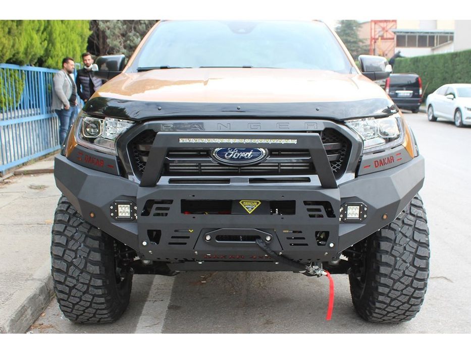 Ford Ranger 2011-2022 рр. Передній бампер з захистом картера Dakar (2015-2022)