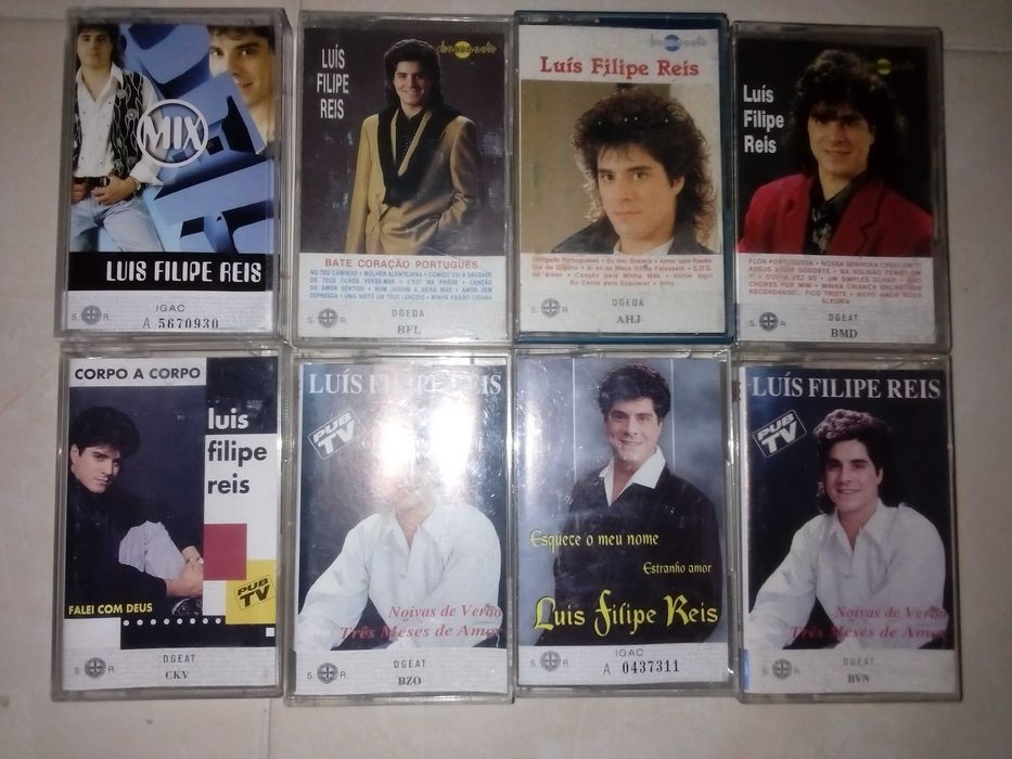 cassetes de musica Jose Malhoa, Luis Filipe Reis e outros