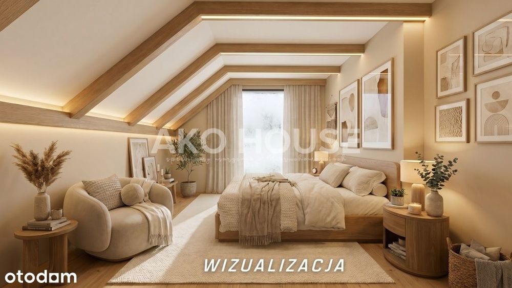 DOM bliźniak 85,92 m2 | Krynice | las za oknem -0%