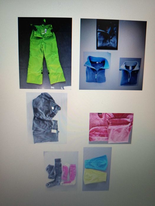 Conjunto de roupa para desportos de inverno para criança