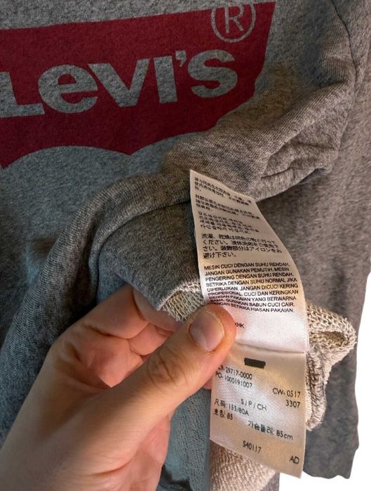 Bluza Levis szara z logiem s