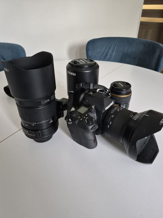 Lustrzanka pentax k3 mark 3 zestaw z obiektywami