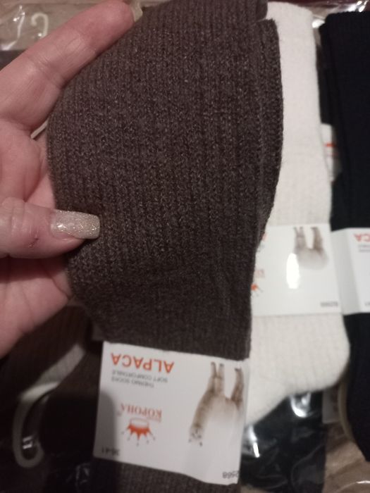 Теплі підколінники із шерсті альпаки, єдиний розмір 36-41.