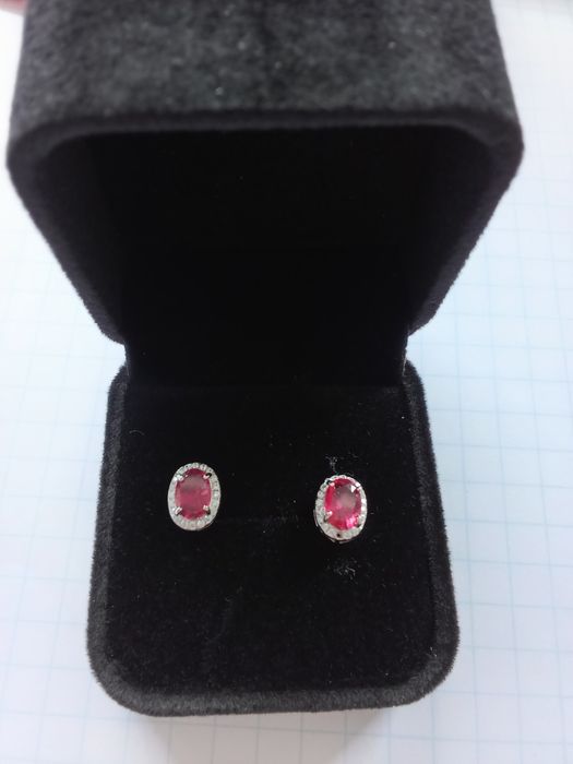 Promoção Natal  Conj em Prata com rubis certificados