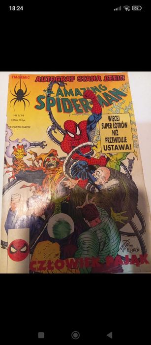 Amazing Spiderman nr1/93 polskie wydanie 1993r