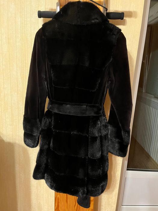 Шуба норкова чорна ексклюзивна