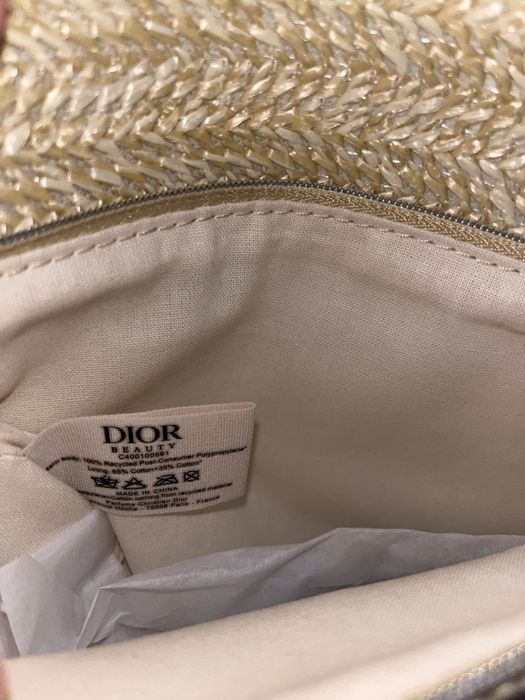 Dior bolsa de rafia