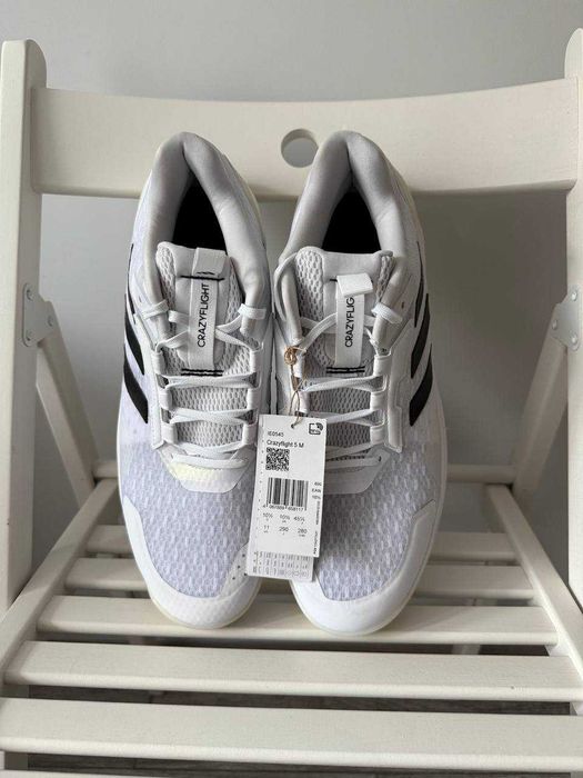 Чоловічі кросівки adidas crazyflight 5 indoor white/black ie0545 Львів