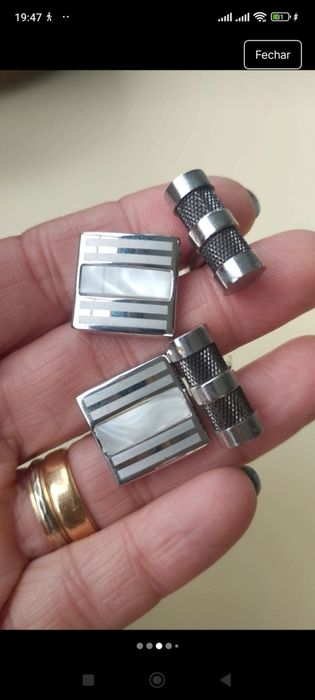 4 Botões de Punho de homem super elegantes e novos. Preço do conjunto