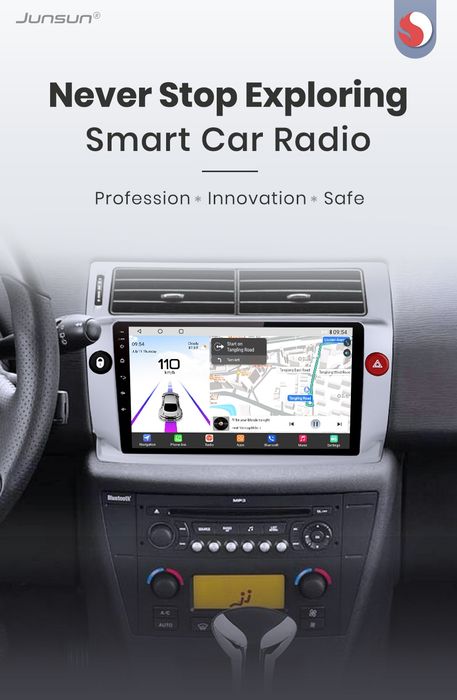 Rádio 9" android Citroen C4 2004 a 2014 WIFI GPS Novo