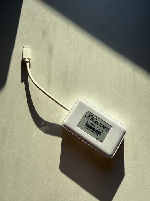 Перехідник Хаб USB-C на Gigabit Ethernet + 3x USB 3.0 Edimax (для MacBook/ПК)