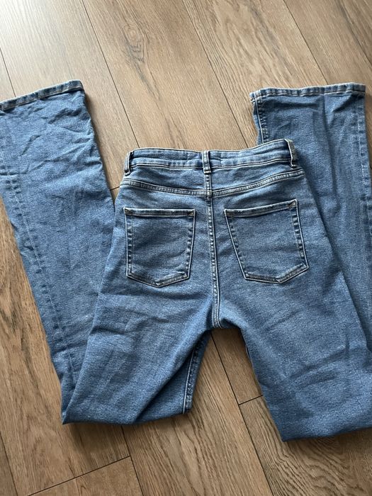 Spodnie jeansy dzwony xs