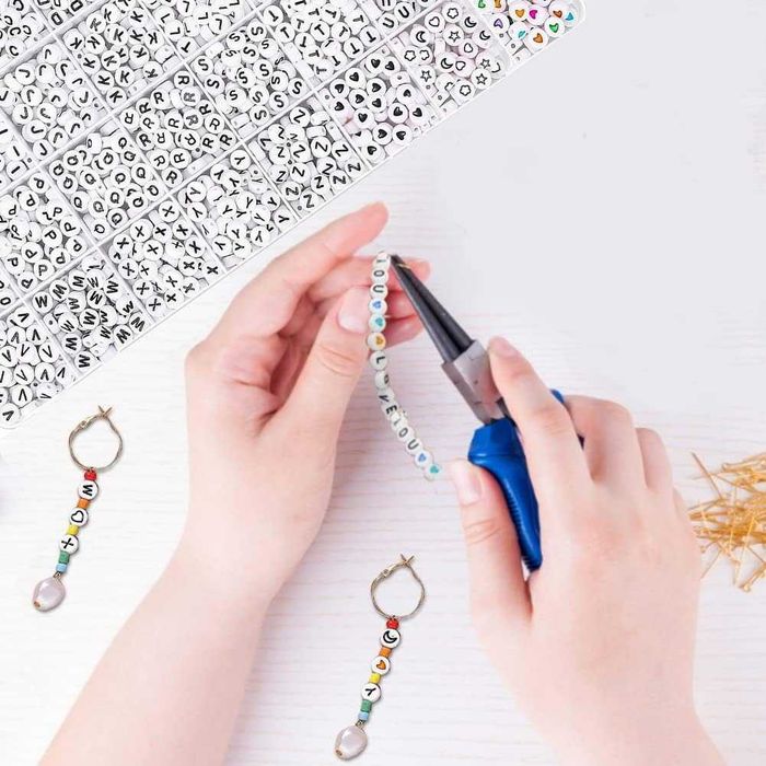 1600 Letras e símbolos para bijuteria acessórios artesanato NOVO