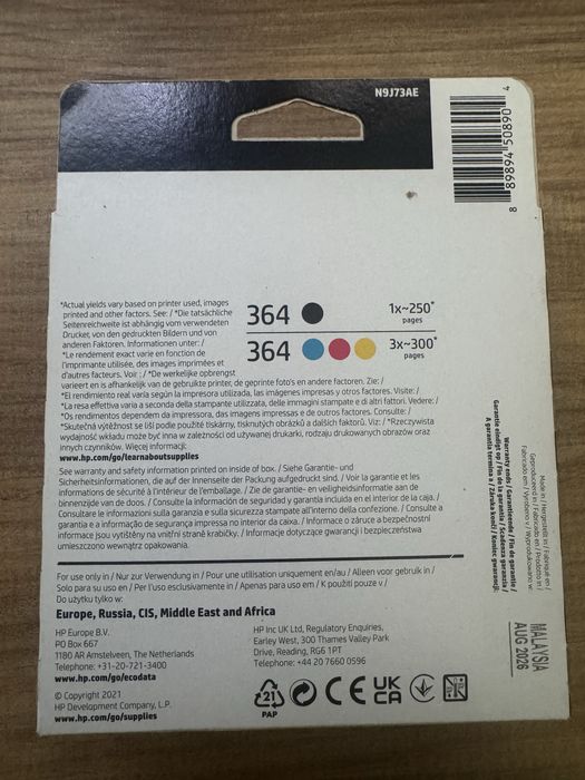 Pack Tinteiros HP 364