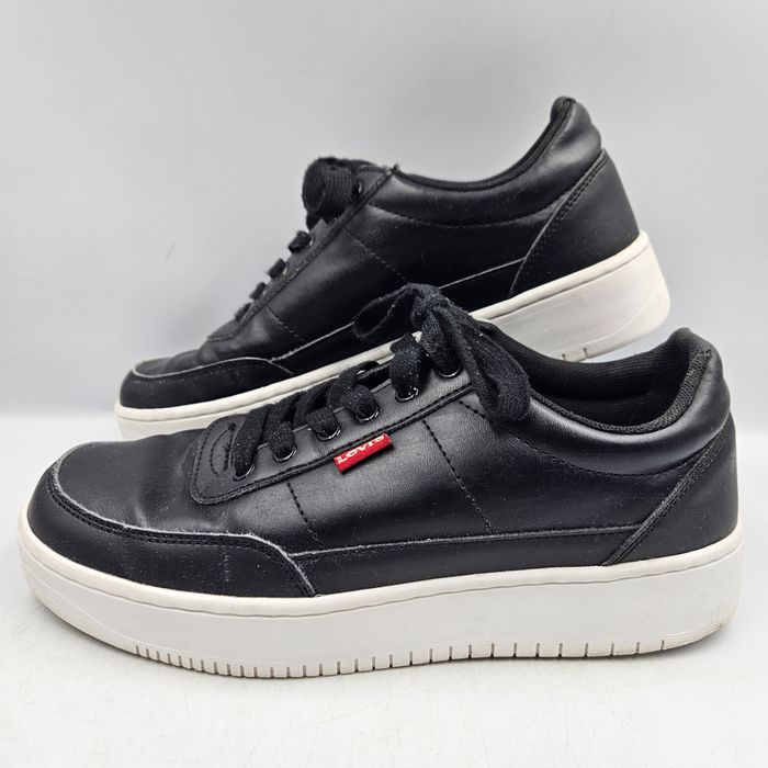 Buty Sportowe Sneakersy Męskie Levi's Czarne Rozmiar 40