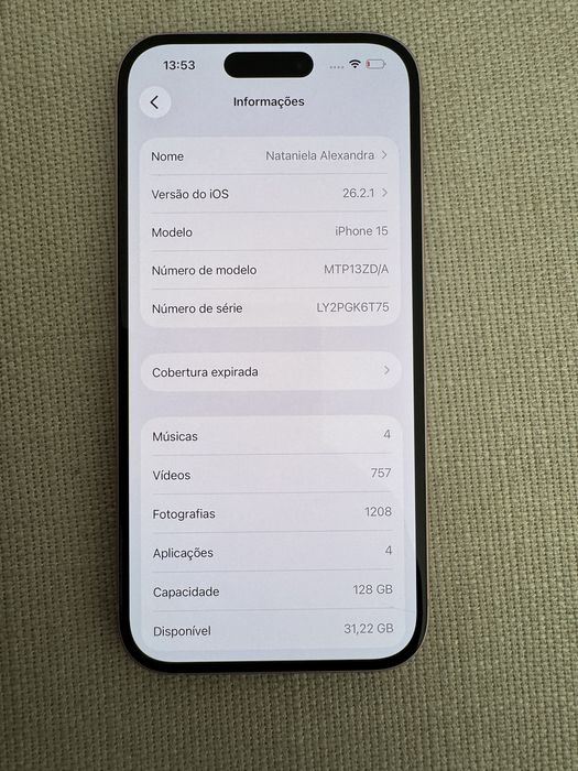 Iphone 15 128GB.