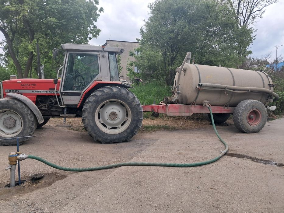 Uslugi zamiatarka beczkowozem wynajem ciagnika rolniczego