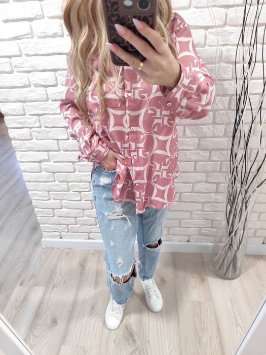 Różowa koszula rozmiar 46