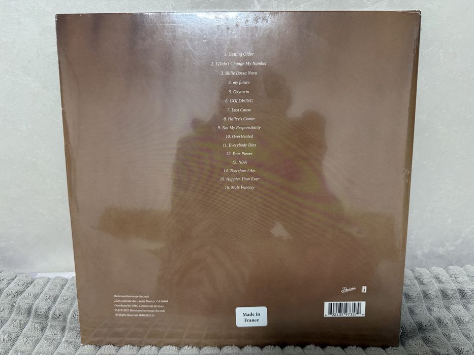 Новий вініл з постером Billie Eilish Happier than ever Біллі Айліш