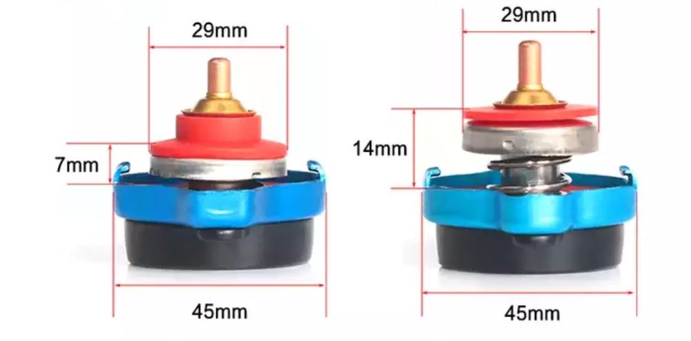 Кришки радіатора з датчиком температури