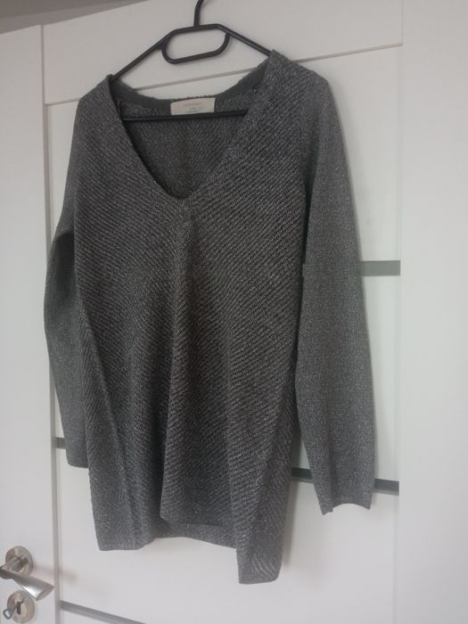 Sweter szary błyszczący M Zara