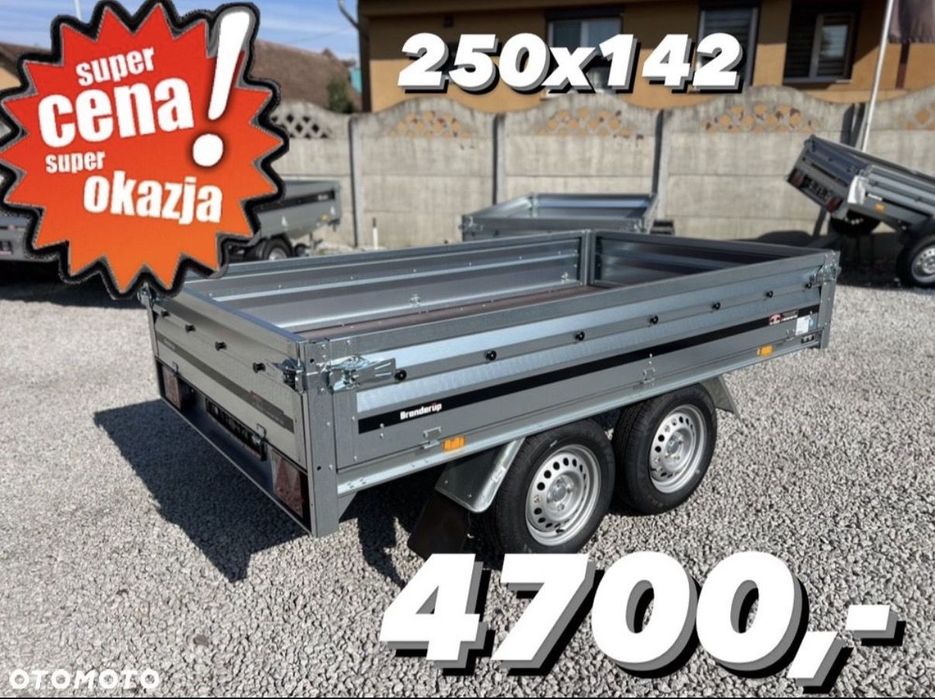 Brenderup 3251  ‼️Nowa dwuosiowa przyczepa 250x142x35 otwierane burty DOSTAWA‼️