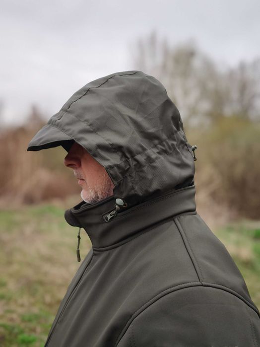 Куртка тактична Softshell з прихованим капюшоном | Софтшелл Олива B&L