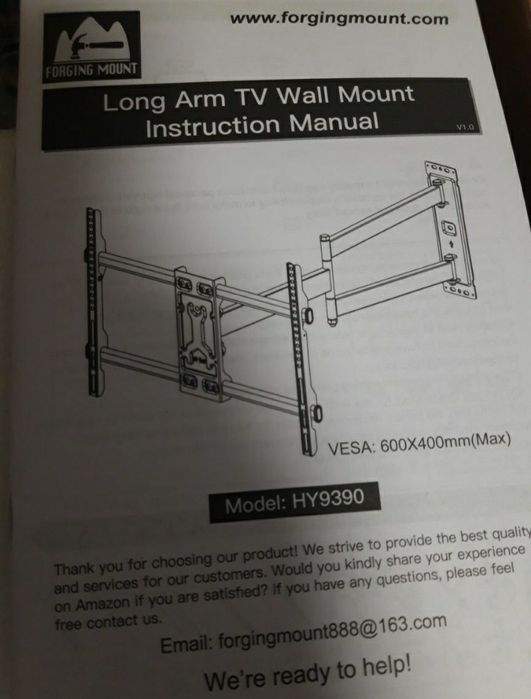 !! Uchwyt Stojak Wieszak do TELEWIZORA 37-75" 80 cm 45 kg !!