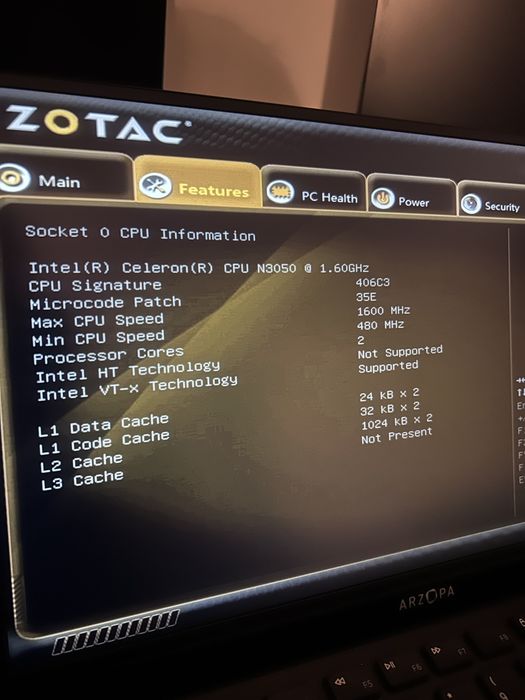 Mini pc, terminal Zotac ZBOX BI322 N3050/8GB RAM/32GB/Win10 home lab