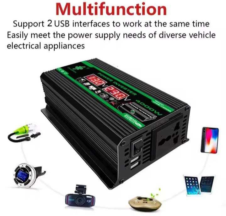 4000 Вт DC 12 В змінний струм 110 В 220