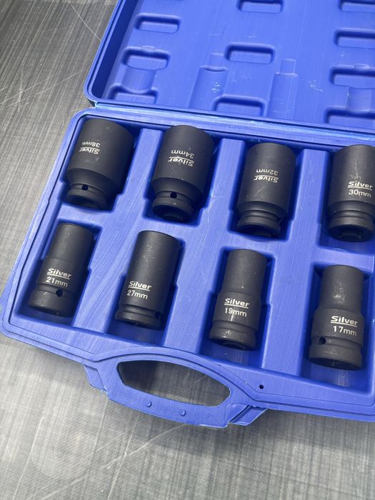 Набір ударних головок довгих 3/4 17-38 SILVER Польща