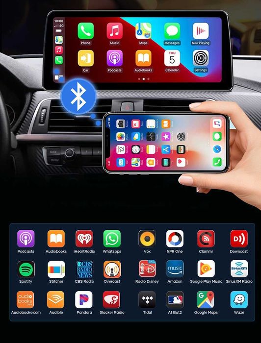 CarPlay Radio 14,9 Android WiFi 4G MP4 GPS USB BMW 5 F10 F11 CIC NBT