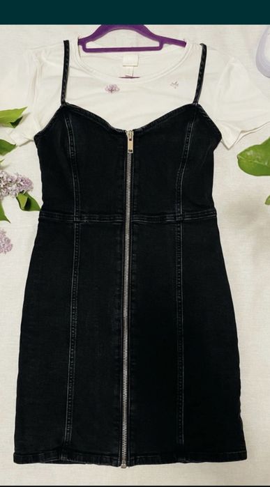 Джинсовий сарафан, сукня